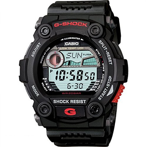 Casio G-Shock Digital Herren-Armbanduhr G-7900 rot-schwarz, 20 BAR