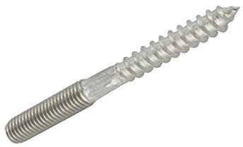 NORDEC 10 Stk, Stockschrauben A2 M6x120, Edelstahl, Rechtsgewinde, Flachkopf, Außensechskant, Vollgewinde, 1.25mm, Standard, M8 x 120mm, 8mm, 10 Stück