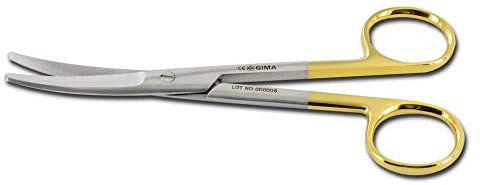 Gima - Mayo Schere, 23 cm, gebogene, mit starken Spitzen, die den Chirurgen hohe Präzision gewährleisten, 26525