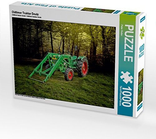 CALVENDO Puzzle Oldtimer Traktor Deutz 1000 Teile Puzzle quer | Lege-Größe cm Foto-Puzzle für glückliche Stunden