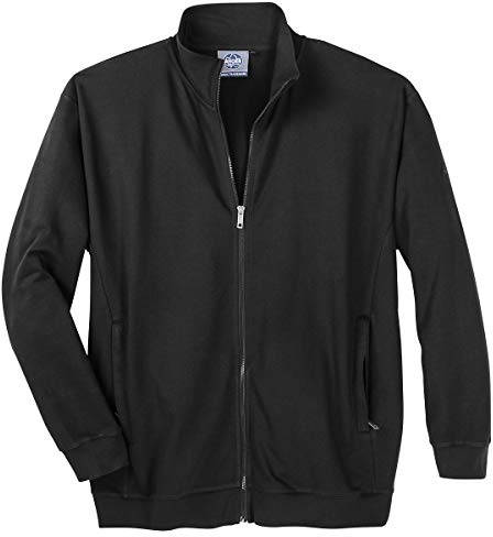 Ahorn Stehkragen-Jacke Übergröße schwarz Sportswear, XL Größe:5XL