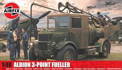 Airfix Model Set - A03312 Albion 3-Point Fueller Model Building Kit - Plastic Motor Vehicle Building Kit for Adults & Children 8+, Set Includes Sprues & Decals - 1:48 Scale