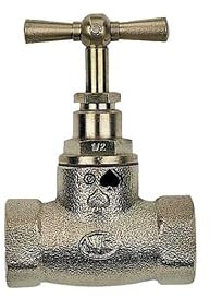 Porquet - Robinet d'arrêt batîment, double femelle 15X21 - PORQUET