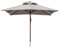 anndora® Sonnenschirm Gartenschirm Marktschirm 3 x 3 m eckig wasserabweisend - mit Winddach Silber Grau
