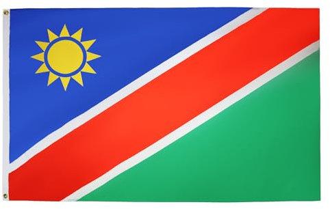 AZ FLAG - Flagge Namibia - 150x90 cm - Republik Namibia Fahne 90 x 150 Cm Feiner Polyester - Flaggen