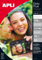 APLI 10688-Photobright Fotopapier, doppelseitig, glänzend + matt, A4, 10 Blatt, 175 g, geeignet für Inkjet-Drucker