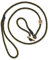 ROMNEYS Moxonleine Durham 6 mm – handgefertigte Retrieverleine & Agilityleine mit Hirschhorn-Zugstopp – Leine & Halsband in einem – Hundeleine Made in Germany (Oliv, 130 cm)