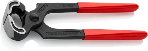 KNIPEX Kneifzange auf SB-Karte mit Kunststoff überzogen schwarz atramentiert 180 mm, 50 01 180 SB