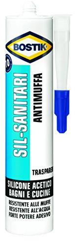 Silicone per sanitari trasparente - Bostik art. D2625
