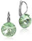 LUISIA® Ohrringe Rivoli mit Kristallen von Swarovski® - 14 mm Chrysolite/Lindgrün
