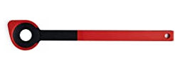 Woll Cook-It, Lochlöffel, mit angehobenem Funktionskopf, 6 cm breit, 32.5 cm lang, Hitzebeständig bis 220°, Spülmaschinenfest