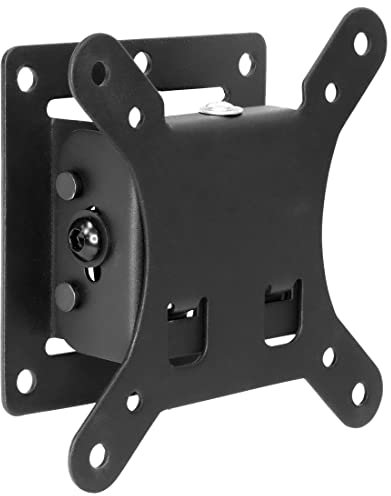 Mount-it! Kleine TV Monitor Wandhalterung | Wohnmobil TV Mount | Passend für 13 15 17 19 20 21,5 24 25 27 32-Zoll Bildschirme | 75 100 VESA kompatibel | Flaches Design | Kapazität: 13kg