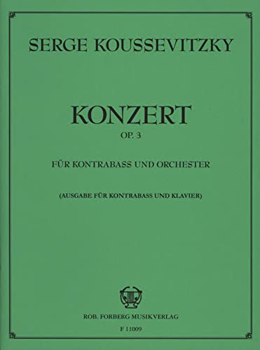 Konzert für Kontrabass und Orchester, op.3