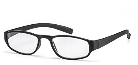 FILTRAL Extrem leichte Lesebrille in der Trendfarbe Schwarz/Moderne eckige Lesehilfe für Damen & Herren / +1,50 dpt F4523333