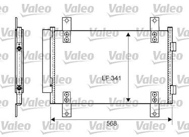 Valeo Kondensator, Klimaanlage 814081 | 814081 passend für Jumper Ducato