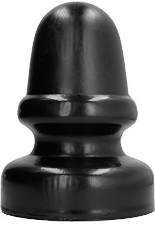 All Black ultra Dicker Analdildo/Analplug - 23 cm Länge - Schwarz