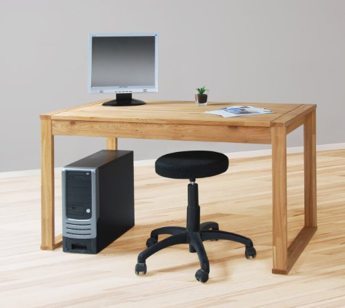 Möbeldesign Team 2000 Schreibtisch Esstisch 140 x 70cm, in Wildeiche Massiv 4600-51