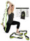 Gradient Fitness Stretchgurt für Physiotherapie, 12 Multi-Loop-Dehnband, 3,8 cm B x 2,4 m L, Neopren-Griffe, Physiotherapieausrüstung, Yoga-Gurte zum Dehnen, Beinstrecker, Baumwoll-Nylon-Mischung