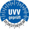 100 Prüfplaketten UVV geprüft Prüfung 30 mm Prüfetiketten 2025-2030