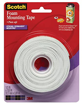 Scotch 3M76271 12.7 x 3.8m Permanent Mount Squ Tape