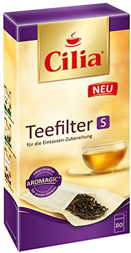 Cilia Teefilter Größe S, halterlos, für 1-Tassen-Zubereitung - 80St. - 6x