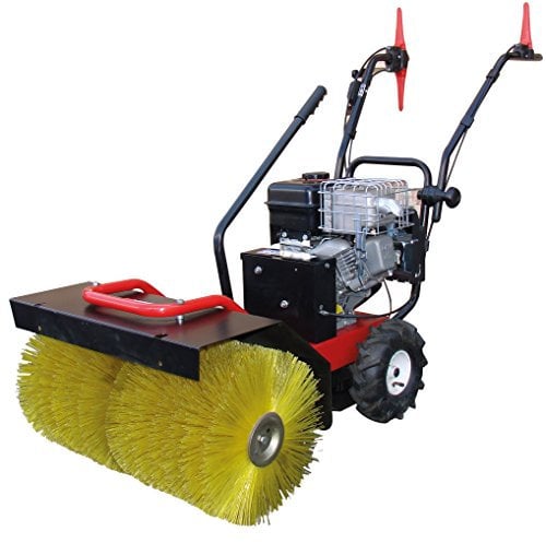 CROSSFER Benzin Kehrmaschine 6,5PS mit verstellbarer Bürste