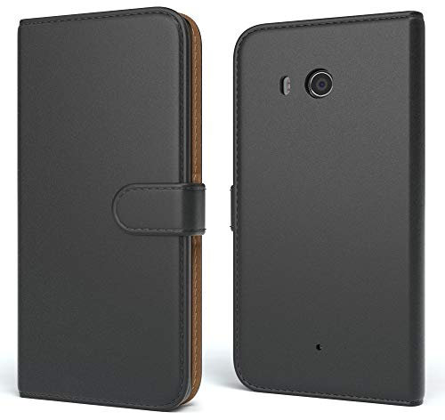 EAZY CASE Tasche für Sony Xperia Z Schutzhülle mit Standfunktion Klapphülle im Bookstyle, Handytasche Handyhülle Flip Cover mit Magnetverschluss und Kartenfach, Kunstleder, Schwarz