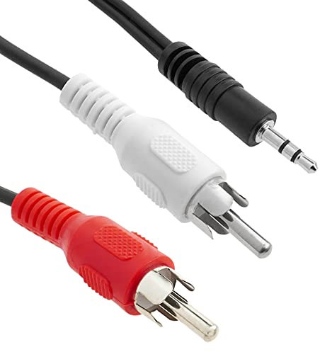 BeMatik - Câble Audio Mini-Jack stéréo de 3.5 M á M-RCA 5m