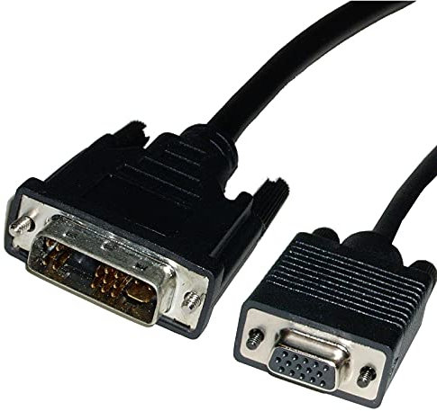 BeMatik - Cable DVI-A Macho a VGA Hembra de 1,8 m