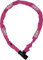 ABUS Kettenschloss 1500 Web – Fahrradschloss aus Spezialstahl – 4 mm dicke Rundkette - ABUS-Sicherheitslevel 3 – 60 cm – Koralle, Pink (Coral)