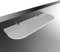 Expression Products Straight Acrylic Safety Shelf 300mm x100mm, Bathroom, Bedroom, Office, White