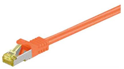 MicroConnect 0,5 m CAT7 S/FTP – Netzwerk-Kabel (RJ-45, RJ-45, männlich/männlich, CAT7, S/FTP (STP), orange)