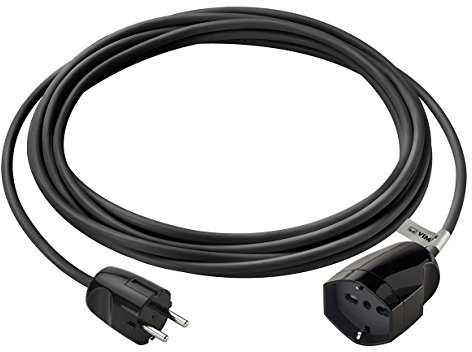 Vimar 0P32401 Prolunga Universale, 5 m, 3G1 DE, Nero, 250 V, 5m