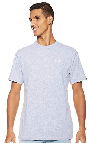 Vans Men's Left Chest Logo Tee T Shirt, Grey (Athletic Heather), S UK