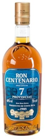 Centenario Ron Centenario 7 Provincias | Gereift in Ex-Scotch-Whisky-Eichenfässern | Noten von Honig und Eiche |Ausgezeichnet mit Silber bei der Espana International Rum Conference| 700ml