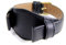 Minott Uhrenarmband Kalbsleder Band mit Unterlage Schwarz 22286G, Stegbreite:20mm
