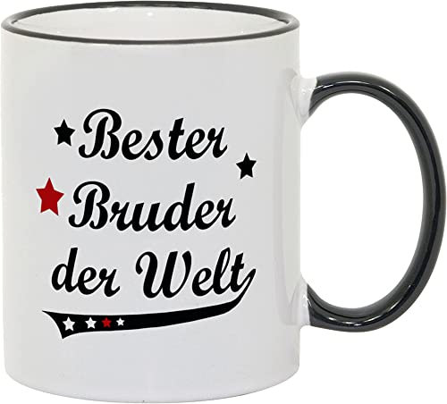 Tasse Bester Bruder der Welt Vintage Style - Geschenk