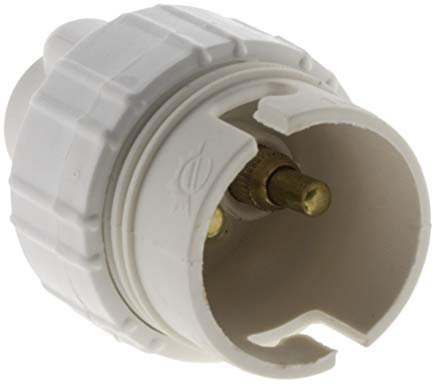 Douille B22 Nylon simple bague - Blanc - Zenitech