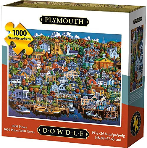 Dowdle Folk Art Plymouth Puzzle (1000 Piece)