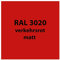 Streichlack Streich Lack Farbe 1K * Premium Qualität * 1 Liter (RAL 3020 verkehrs-rot matt)