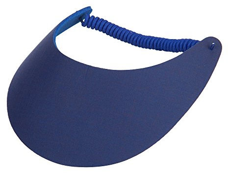 Fabric Foam Sun String Visor, Royal