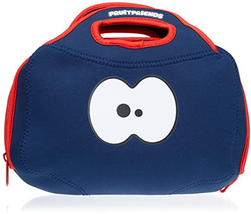 Fruitfriends Neopren-Tasche für Lunch in dunkelblau/rot, 12x10x11 cm