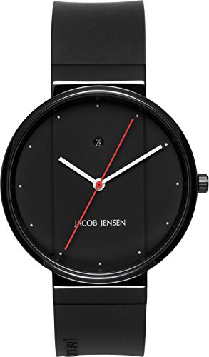 JACOB JENSEN Unisex-Armbanduhr JACOB JENSEN NEW SERIES NO. 773 Analog Quarz Kautschuk JACOB JENSEN NEW SERIES NO. 773