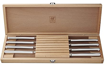 ZWILLING 8-teiliges Steakmesser-Set aus Edelstahl in Holz-Geschenkbox