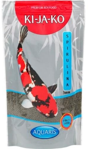 KI-JA-KO Spirulina Plus farbverstärkendes Carotinoid-reiche Koi Fischfutter 3 kg / 3 mm - mit Capsanthin und Astaxanthin und Forplus (Omega-3-reiche Algen)