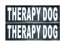 Set von 2 Reflektierende Therapie Hund Klettverschluss Patches für Service Hundegeschirre & Westen.