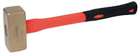 KS Tools 963.2066 BRONZEplus Fäustel 3000 g, mit Fiberglasstiel