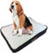 Ellie-Bo Große 87 cms x 57 cms Hundebett braun Cord Seiten und Creme Kunstfell Topping passen Käfig 91,4 cm Große Hunde oder Box