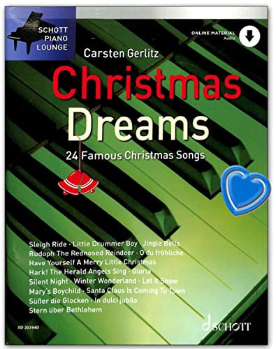 Christmas Dreams - 24 der bekanntesten Weihnachtslieder in neuem Stil - mit Online Audio, Notenklammer - ED20244D 9783795721756