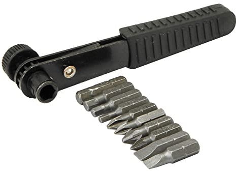Rolson 28909 11 pc Offset Ratchet Screwdriver Set